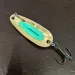 Vintage   ​Blue Fox Pixee UV, 1/8oz Gold / Green fishing spoon #16256