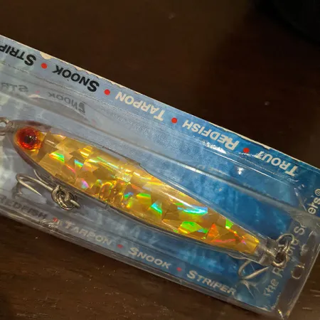 L&S Bait Mirro lure MirrOlure MirrOminnow 19MR Suspending Twitchbait, 2/5oz Gold fishing lure #16300