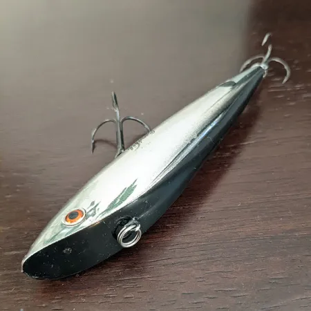 Vintage ​Cotton Cordell Ratt'l Spot Minnow​, 2/3oz Nickel fishing lure #16317