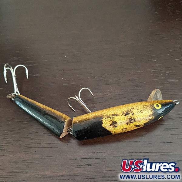 OLD LURE VINTAGE DOUBLE JOINTED J-7 RAPALA FOR BASS AND WALLEYE FISHING.