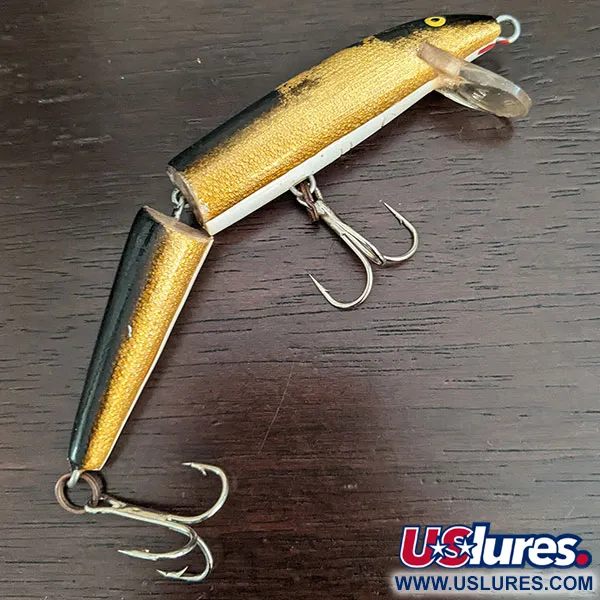 Vintage   Rapala Jointed J11, 1/3oz G (Gold) fishing lure #16322