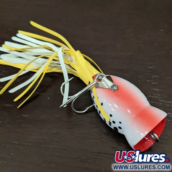   Fred Arbogast Hula Popper, 1/4oz Tiger fishing lure #16324