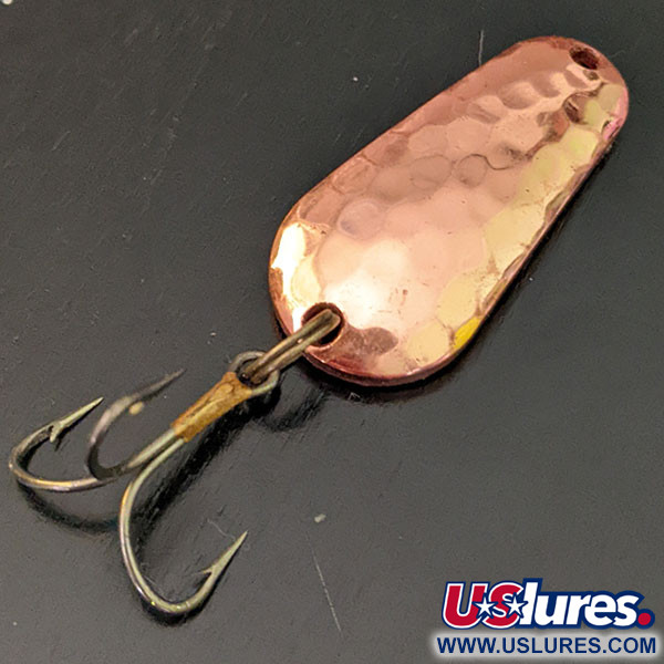 Vintage   Luhr Jensen Luhr’s wobbler, 2/5oz Copper fishing spoon #16345