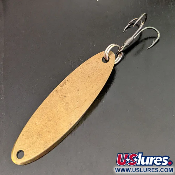 Vintage Acme Kastmaster, 1/4oz Matte Brass fishing spoon #16347