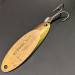 Vintage  Acme Kastmaster, 1/4oz Matte Brass fishing spoon #16347