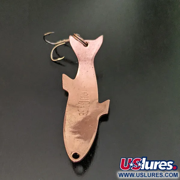 Vintage Acme Phoebe, 1/4oz Copper fishing spoon #16348