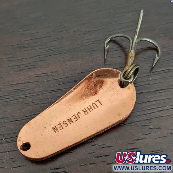 Vintage   Luhr Jensen Luhr’s wobbler, 2/5oz Copper fishing spoon #16370