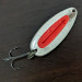 Vintage   Nebco Pixee, 1/2oz Nickel / Red fishing spoon #16389