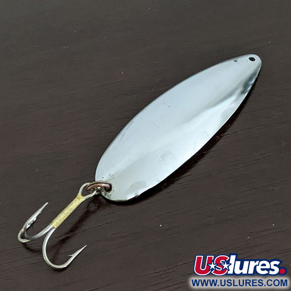 Vintage   Johnson Sprite, 3/5oz Nickel fishing spoon #16396