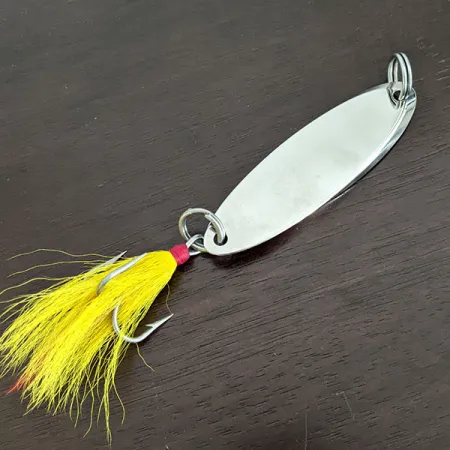 Vintage Acme Kastmaster, heavy oz Nickel fishing spoon #16400