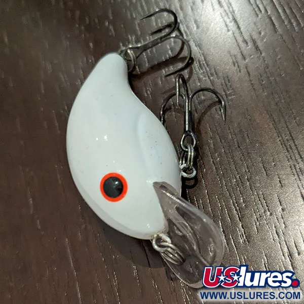 Vintage   ​Bandit 100 Rackit Squarebill, 1/4oz Pearl fishing lure #16414