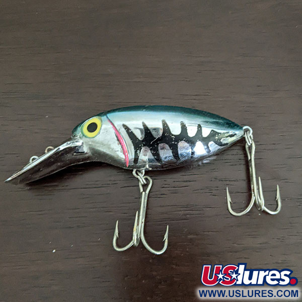 Vintage The Producers Willy's Worm Green Back 2 Diving Crankbait Fishing  Lure