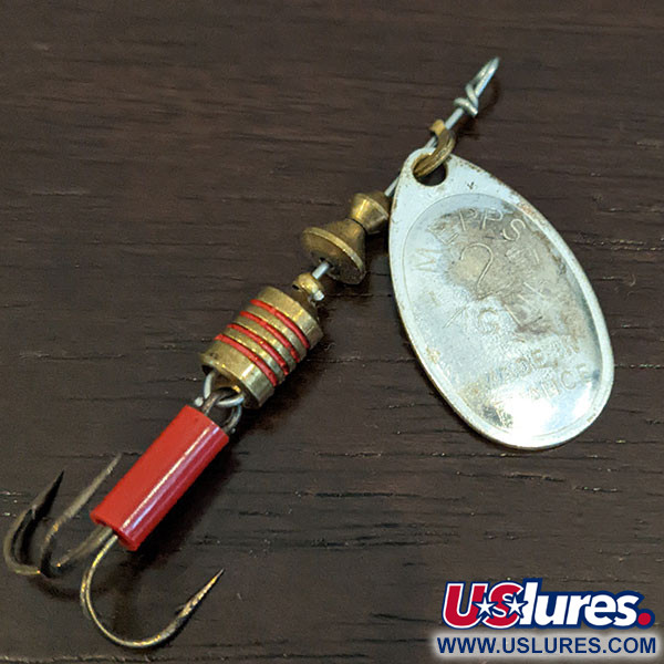 Vintage   Mepps Aglia 2, 3/16oz Silver spinning lure #16438