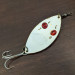 Vintage  Hofschneider Red Eye Wiggler , 1oz White Red fishing spoon #16442