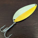 Vintage  Seneca Little Cleo (HULA GIRL) Glow, 3/4oz Nickel / Glow - glows in the dark fishing spoon #16451