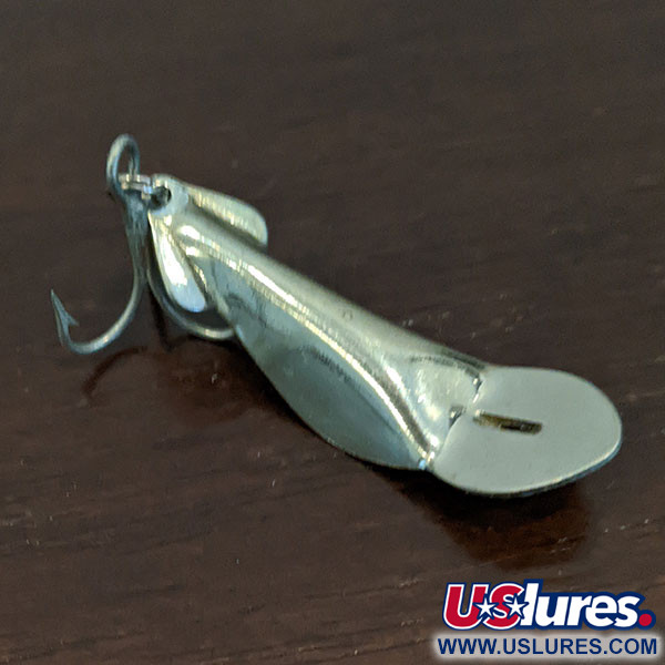 Vintage    Buck Perry spoonplug, 3/16oz Nickel fishing spoon #16481