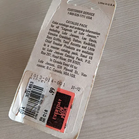 Luhr Jensen Lil' Kroc (Krocodile Stubby), 1/4oz Nickel fishing spoon #16494