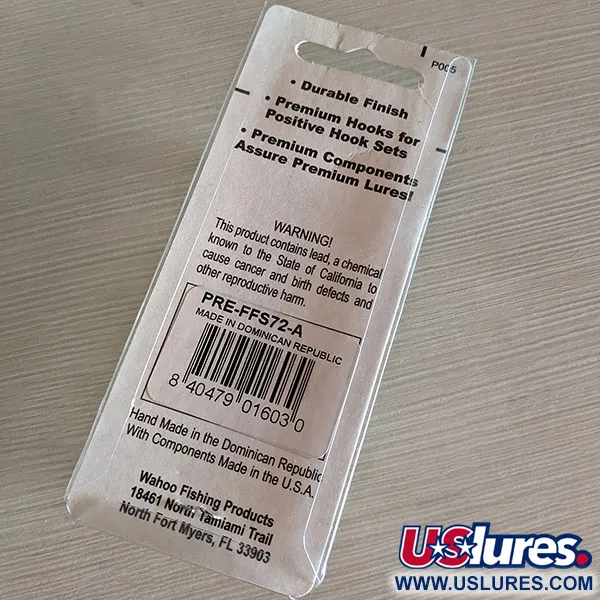 Wahoo Key Largo Swim'n Fin, Rattl, 1/4oz fishing spoon #16498