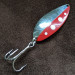 Vintage  Seneca Little Cleo (Hula Girl), 3/4oz Red/White/Nickel fishing spoon #16524