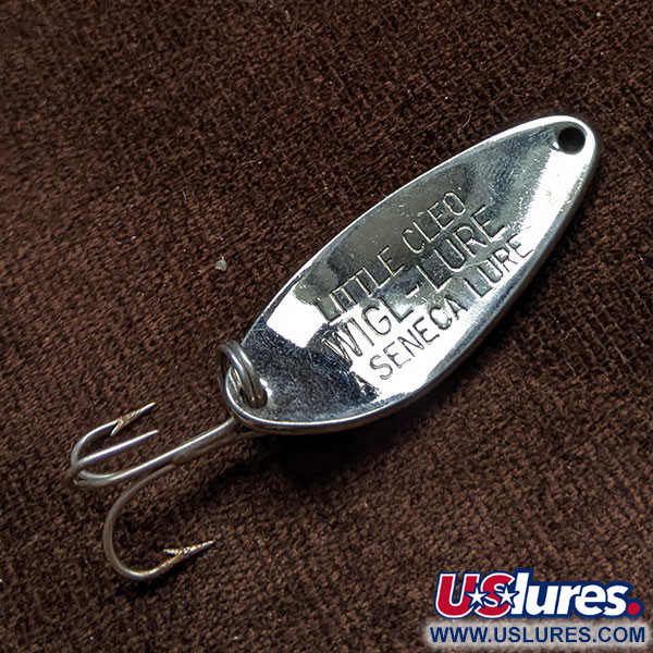 Vintage   Little Cleo Seneca, 1/4oz Nickel fishing spoon #16530
