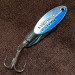 Vintage  Acme Kastmaster, 1/4oz Nickel/blue fishing spoon #16544