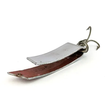 Vintage South Bend  Super-Duper 506 , 1/4oz Nickel/Red fishing spoon #16561