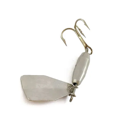 Vintage Jake's Lures  Jake's Stream-a-Lure, 3/16oz Nickel/Red spinning lure #16567