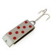 Vintage   Jake's Lures Lil Jake, 1/3oz Nickel/Red fishing spoon #16569