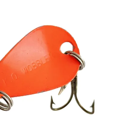 Vintage Acme K.O. Wobbler , 1/8oz Никель/красный fishing spoon #16574