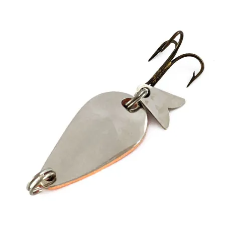 Vintage Acme K.O. Wobbler , 1/8oz Никель/красный fishing spoon #16574