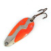 Vintage  Acme Kamlooper UV, 2/5oz Nickel/neon orange fishing spoon #16575