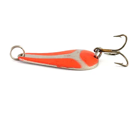 Vintage Worth PÖС Chop UV​, 2/5oz Nickel/Red UV fishing spoon #17281