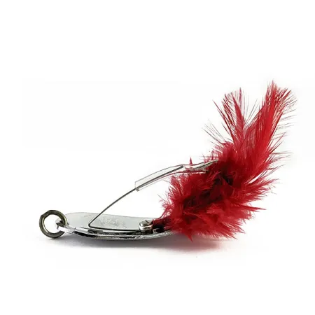 Vintage Tony Accetta HOBO, 2/5oz Nickel/Red fishing spoon #16599