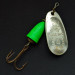 Vintage   Blue Fox Super Vibrax 4, 3/8oz 
Silver/green spinning lure #16614