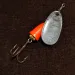 Vintage   Blue Fox Super Vibrax 2, 3/16oz Silver/orange spinning lure #16616