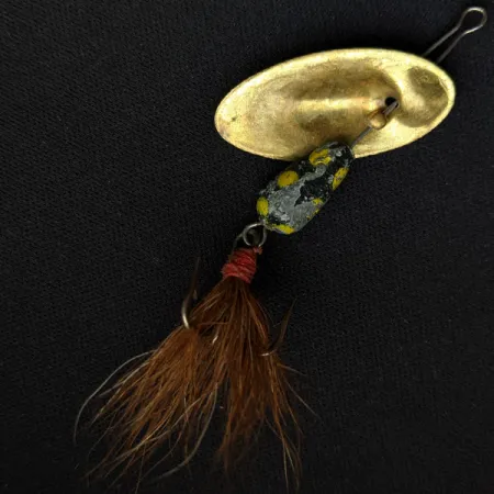 Vintage Panther Martin 4 Zavorra con Mosca, 1/8oz Brass spinning lure #16619