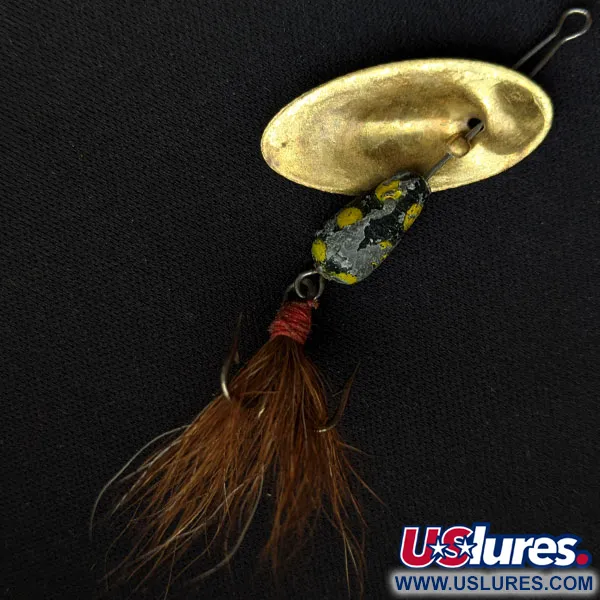 Vintage Panther Martin 4 Zavorra con Mosca, 1/8oz Brass spinning lure #16619