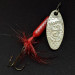 Vintage  Yakima Bait Worden’s Original Rooster Tail, 1/8oz Silver/red spinning lure #16626