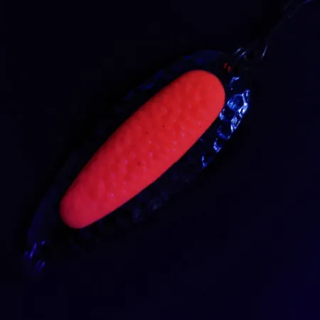 Vintage Blue Fox Pixee UV, 1/2oz Ожиданий нікель/рожевий UV - світиться в ультрафіолеті fishing spoon #16632