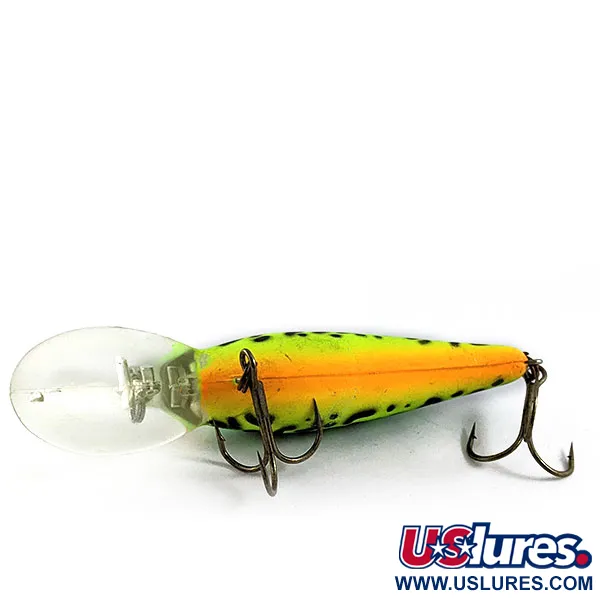 Vintage   Bomber model 7A baby striper UV, 1/2oz Fire Tiger fishing lure #16641