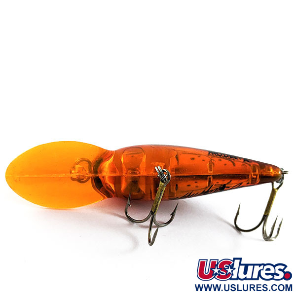 Vintage Bomber model 7A Larry Nixon Model A Groovy Orange, 1/2oz fishing  lure #16644