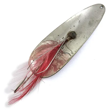 Vintage Eppinger Dardevle (1950s), 1oz Red/White/Nickel fishing spoon #16651