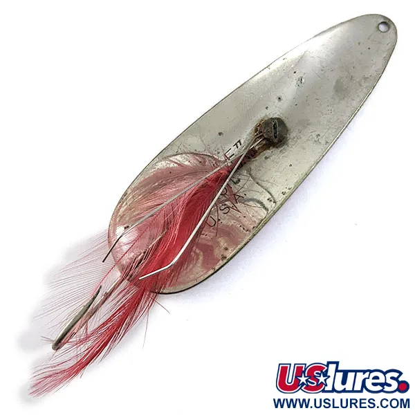 Vintage  Eppinger Dardevle (1950s), 1oz Red/White/Nickel fishing spoon #16651