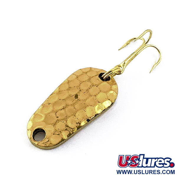 Vintage   Luhr Jensen Luhr’s wobbler, 3/16oz Gold fishing spoon #16672