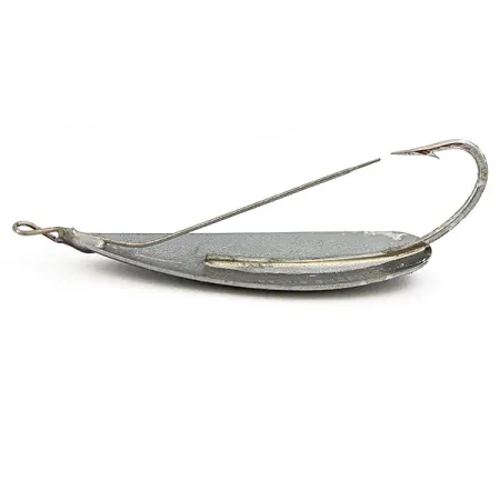 Vintage Johnson Silver Minnow, 3/5oz Nickel fishing spoon #16697