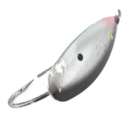 Vintage Johnson Silver Minnow, 3/5oz Nickel fishing spoon #16697