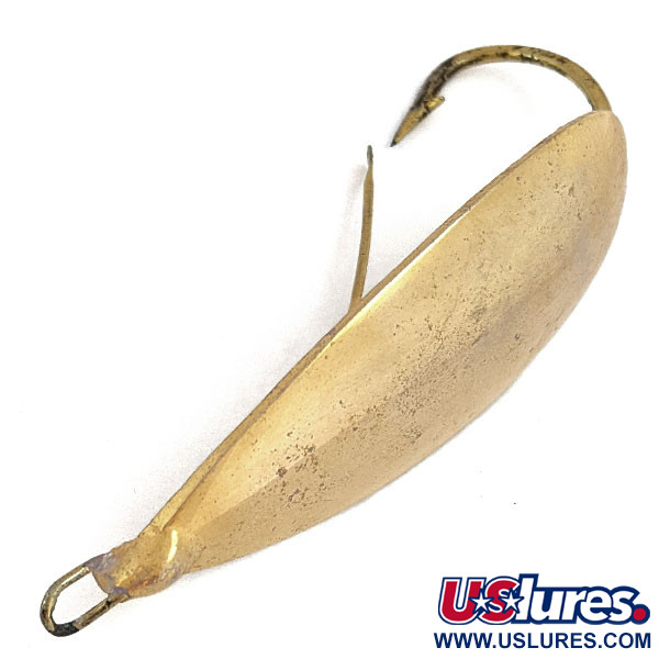 Vintage Johnson Silver Minnow, 3/4oz Gold fishing spoon #16699