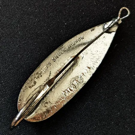 Vintage Johnson Silver Minnow, 1/3oz Silver fishing spoon #16703