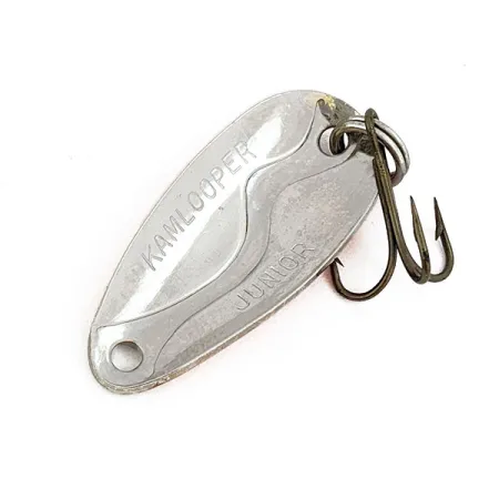 Vintage Acme Kamlooper Junior, 1/4oz Nickel/orange fishing spoon #16705