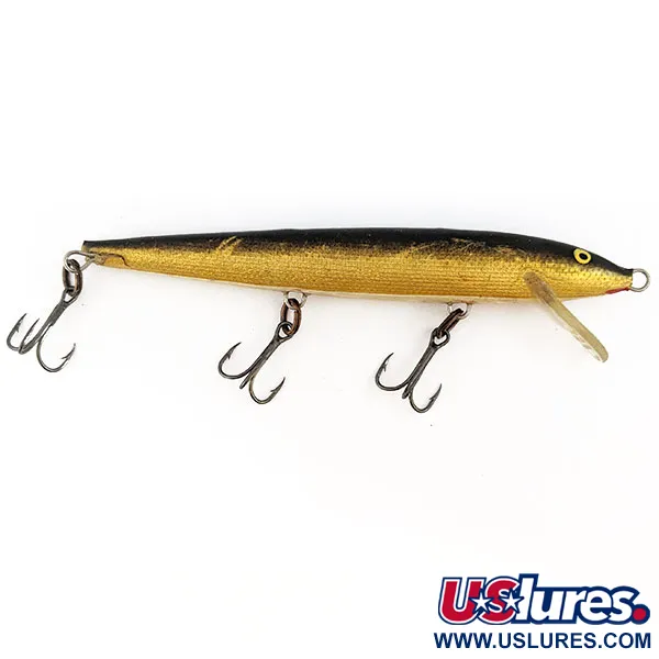 Vintage   ​Rapala Original Floater F11( Finland), 3/16oz G(Golg) fishing lure #16717